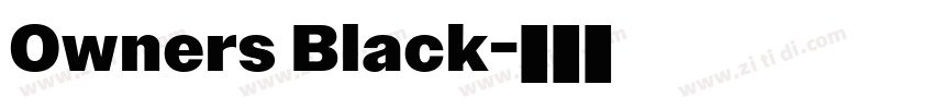 Owners Black字体转换 Owners Black字体转换